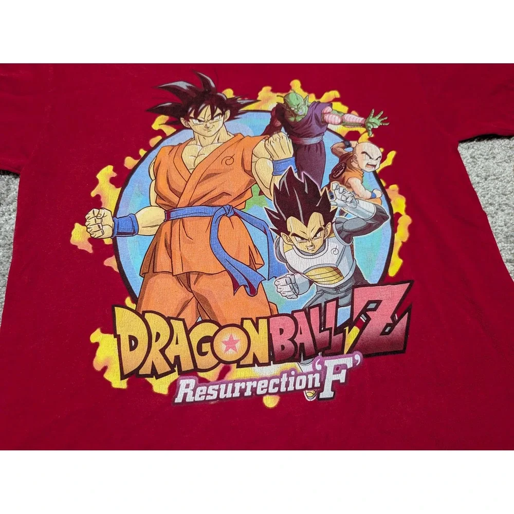 Dragon Ball Z Resurrection F Goku Vegeta Piccolo T‎ Shirt Mens M Red Funimation